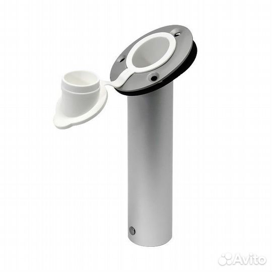 Держатель спиннинга врезной с крышкой, алюминий