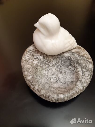 Антикварная пепельница 50-х годов, камень, мрамор