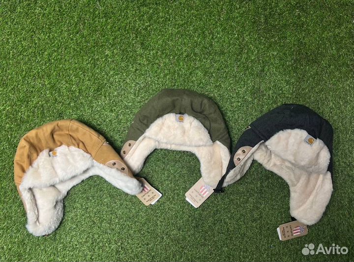 Шапка ушанка Carhartt зимняя