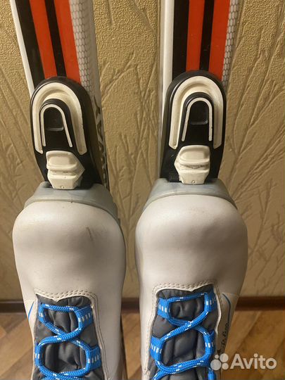 Лыжные ботинки 35 размер и лыжи 160
