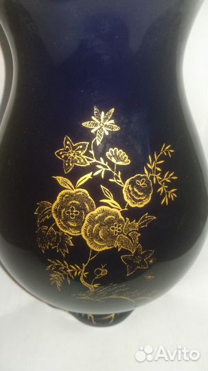 Кобальтовая ваза Echt Kobalt jlmenau