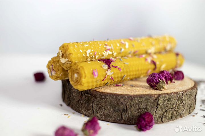 Свечи с травами ручная работа