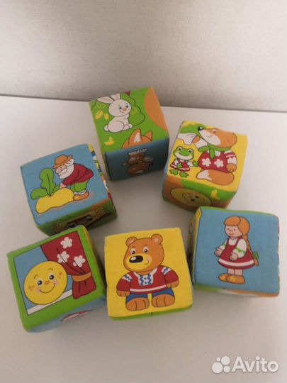 Кубики мягкие со сказками