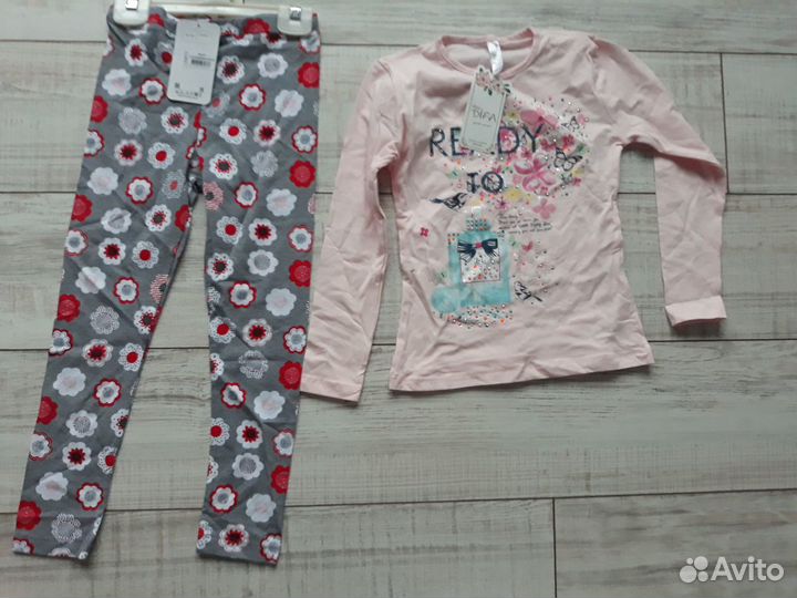 Летняя одежда Турция 128, комплекты с лосинами