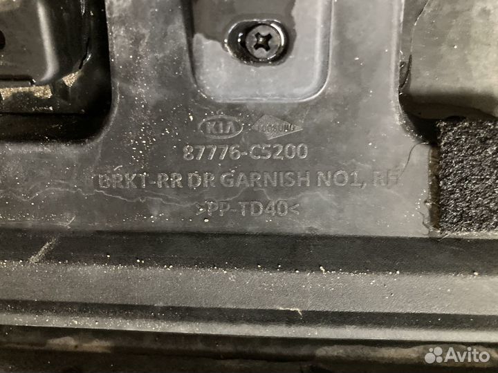 Накладка зад прав двери Kia Sorento Prime 2015-19