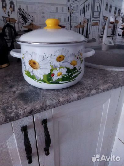 Кастрюля эмалированная 5л