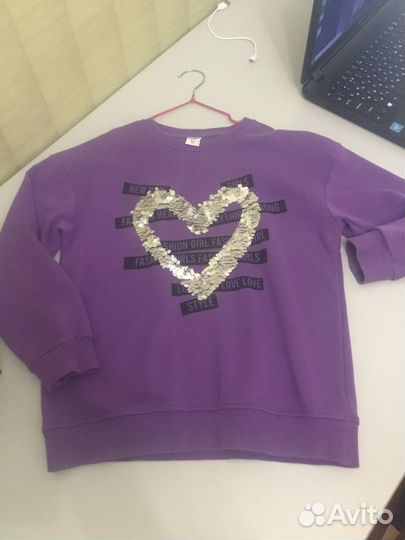 Толстовки на девочку 134-146