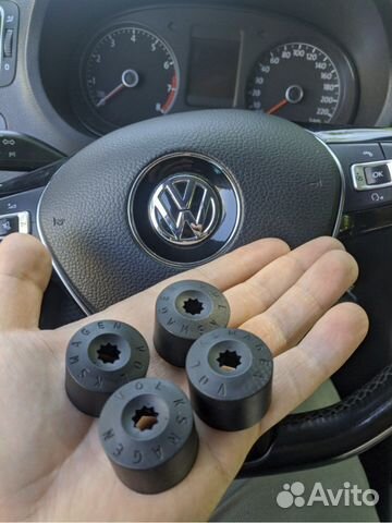 Колпачки на колесные болты Volkswagen polo