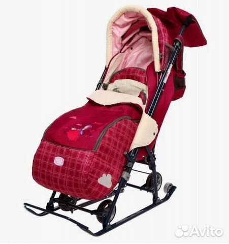 Детские санки коляска ника