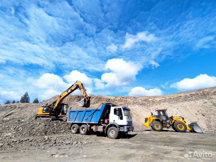 Щебень,песок,самосвал