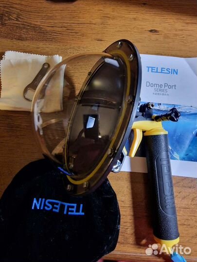 Купол-сфера Telesin Dome Port дляGoPro 5/6/7 Black