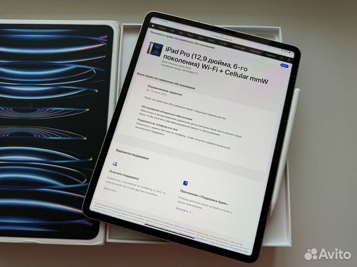 12.9 iPad Pro 6 M2 256 Wi-Fi+Cellular Silver 2024