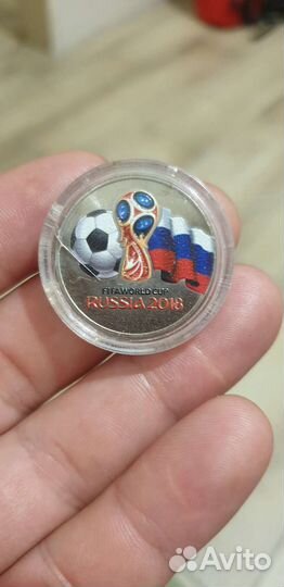 Монета чм 2018 25 р