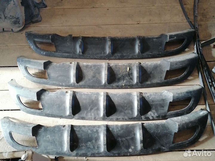 KIA RIO 2009-2010 юбка заднего бампера хечбек