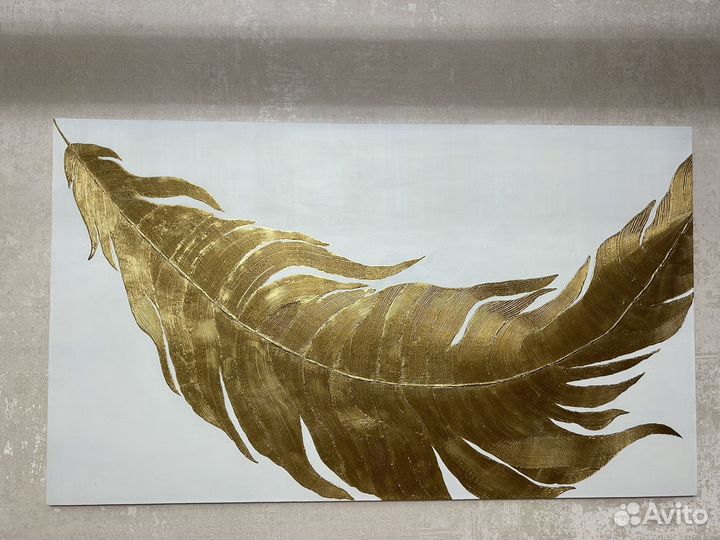 Интерьерная картина «Золотое перо»