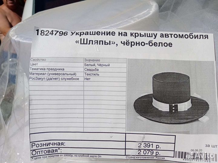 Свадебные аксессуары на машину