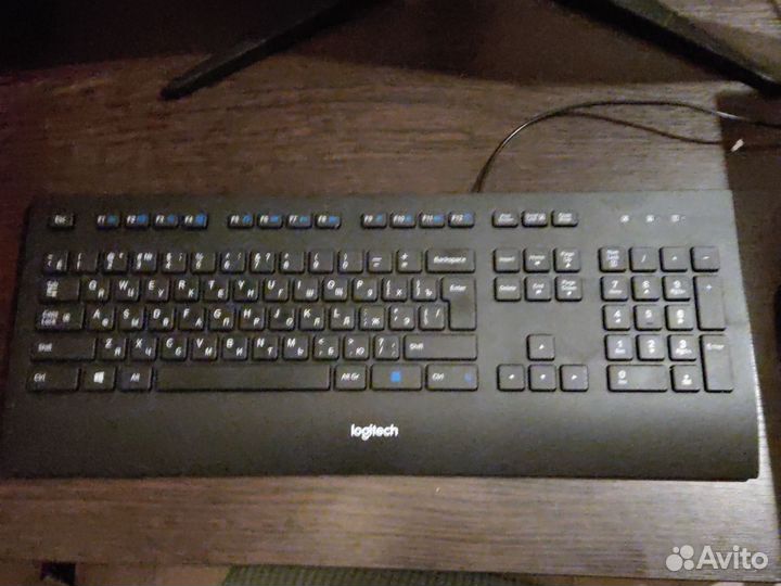 Клавиатура Logitech k280e + мышь Logitech m100