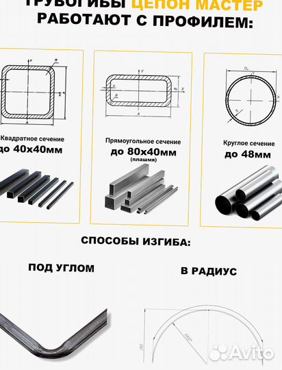 Трубогиб для профиля и круглой трубы