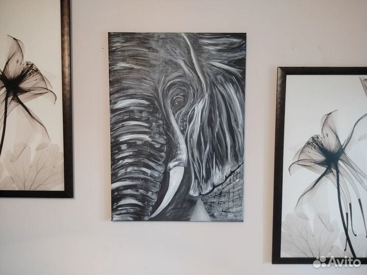 Картина слон 