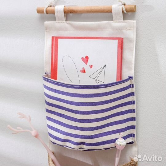 Подвесной текстильный кармашек Море