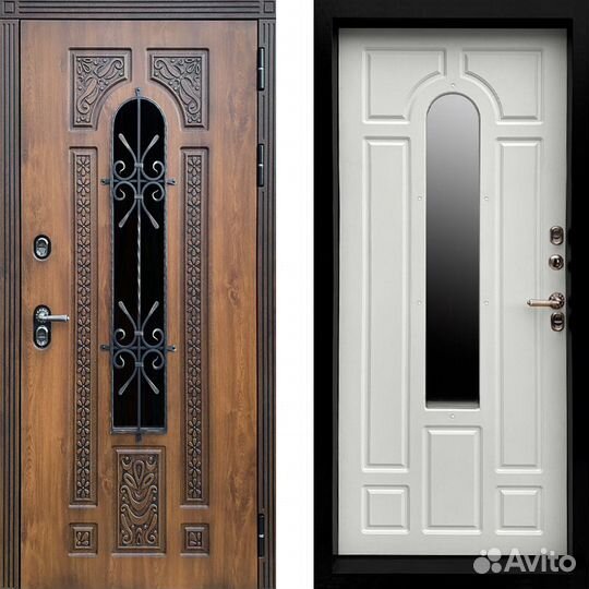 Входная дверь с терморазрывом Лацио Белый софт