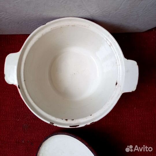 Чугунок эмалированый, горшок из СССР