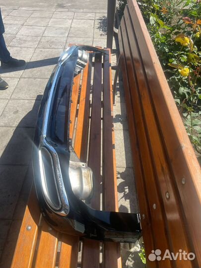 Юбка заднего бампера на мерседес w222