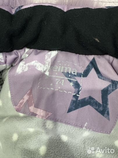 Зимний комбинезон для девочки рост 74