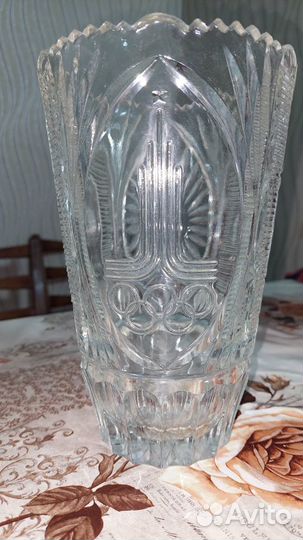 Ваза хрустальная СССР олимпиада 80