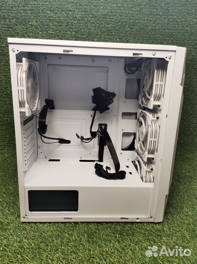 Новый белый игровой корпус для пк с вентиляторами