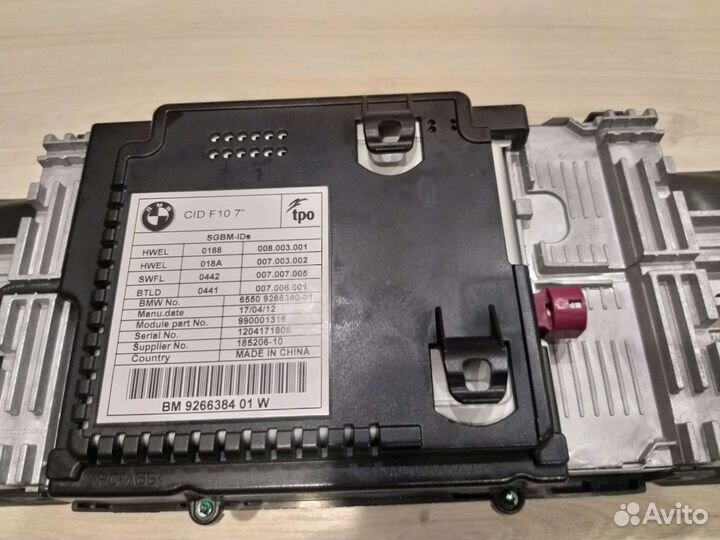 Штатная магнитола на BMW f10