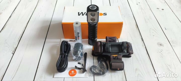 Wurkkos HD15 (теплый) 4000K + акб Wurkkos 3000 mAh