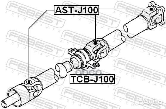 Крестовина кардана 22X35 toyota cami J100E/J102