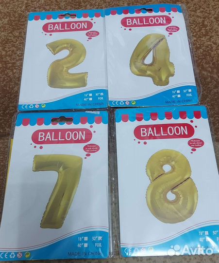Фольгированные шары цифры