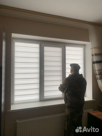 Рулонные шторы день ночь