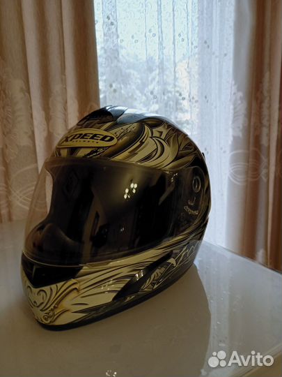 Мотошлем xpeed размер 58, вес 1490 гр