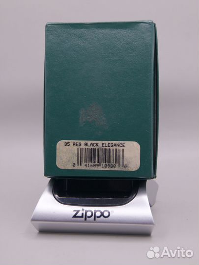 Zippo 35 black elegance позолота / редкая коробка