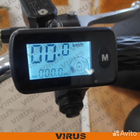 Ручки газа на электровелосипед (ЖК) круглая