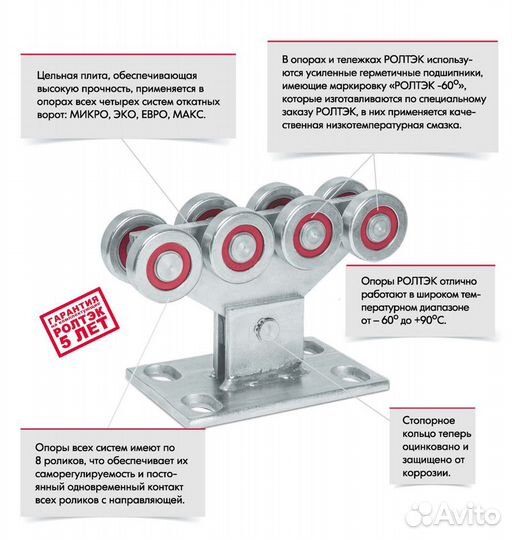 Комплектующие Ролтэк эко до 500 кг