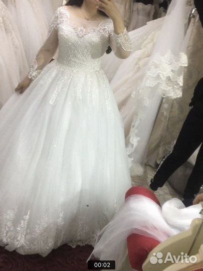 Свадебное платье 50 размер с корсетом