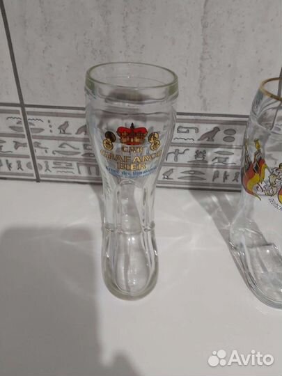 Коллекционный пивной стакан сапог (Германия)