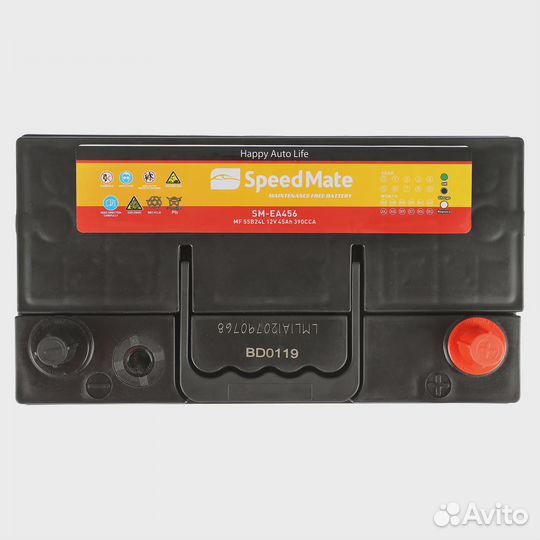 АКБ speedmate Premium 12V 45Ah 390A 237x127x227 /+