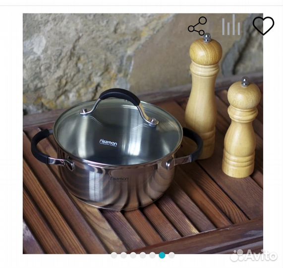 Кастрюля 7 л. Fissman Тостер bork от Bugatti б/у