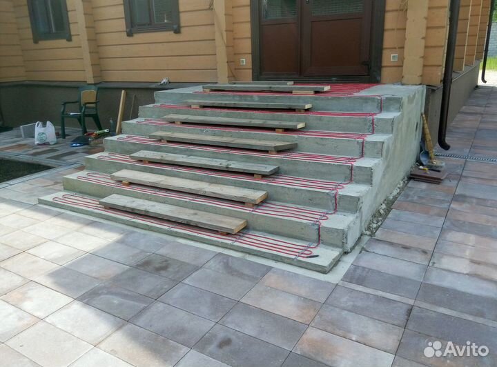 Греющий кабель для ступеней