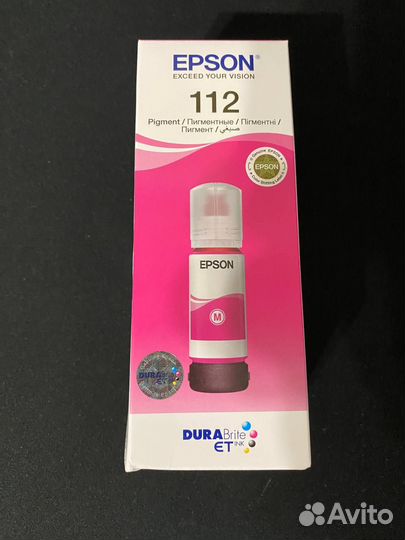 Картридж Epson 112, пурпурный / C13T06C34A