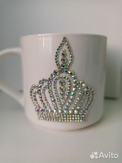 Кружка со стразами