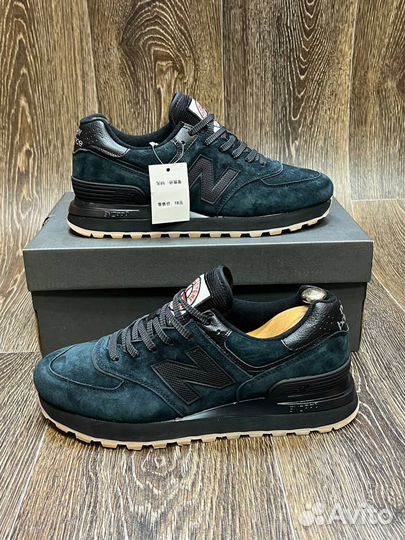 Кроссовки мужские New balance 574 темно зелёный