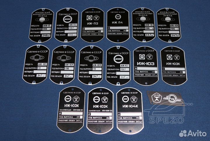 Комплект шильд для мотоциклов иж