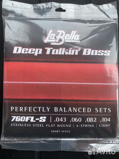 Labella 760 FL-S deep talkin' bass струны для баса