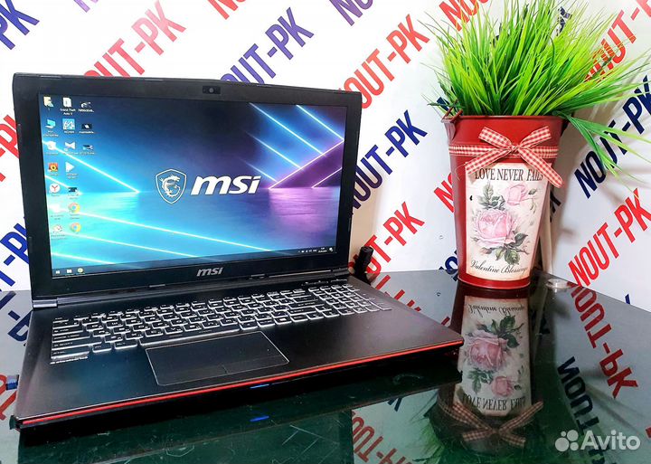 Игровой ноутбук MSI core i7 6700HQ/gtx960/16гб/А30